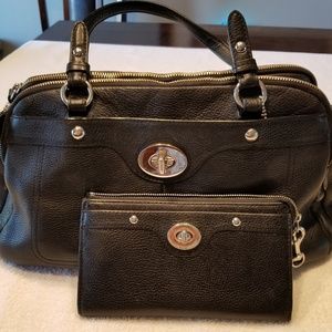 Coach Satchel and matching wallet